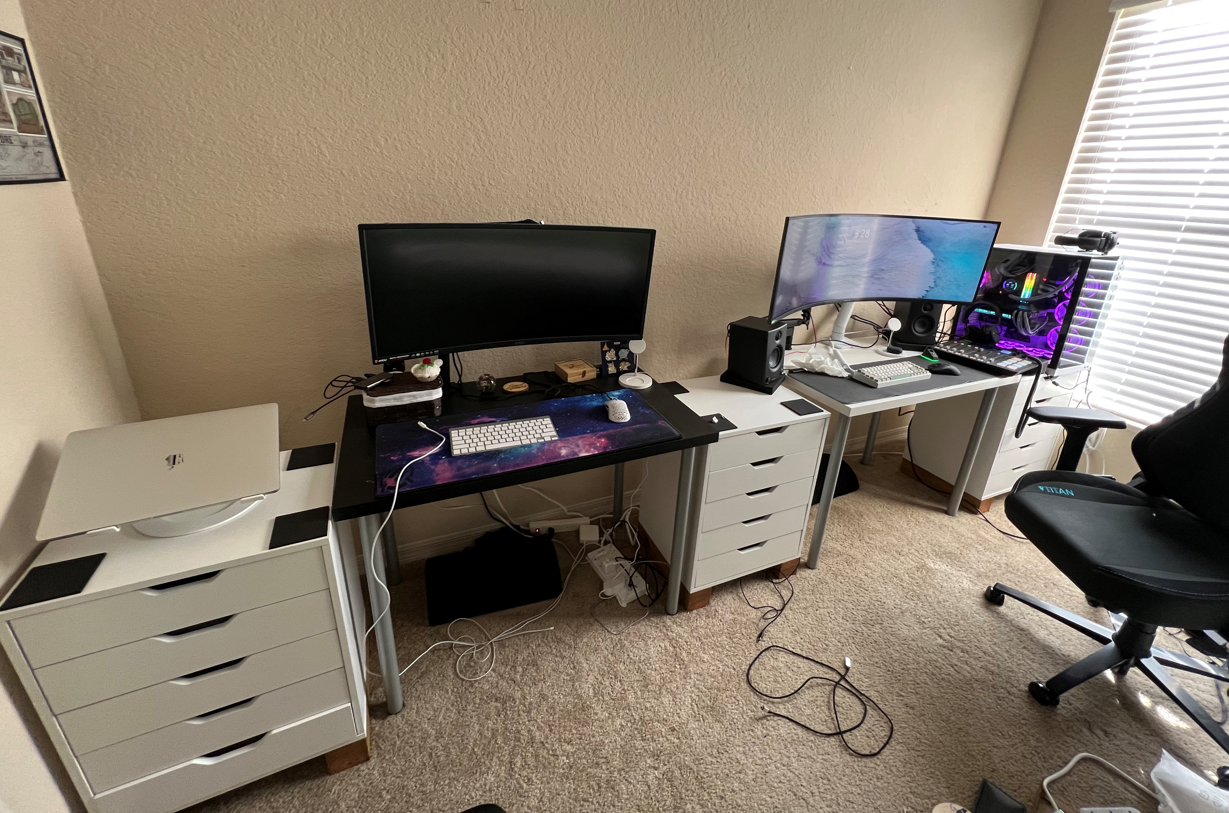 New Gaming Desk Solid Wood Desk Custom Made With Butcher Block