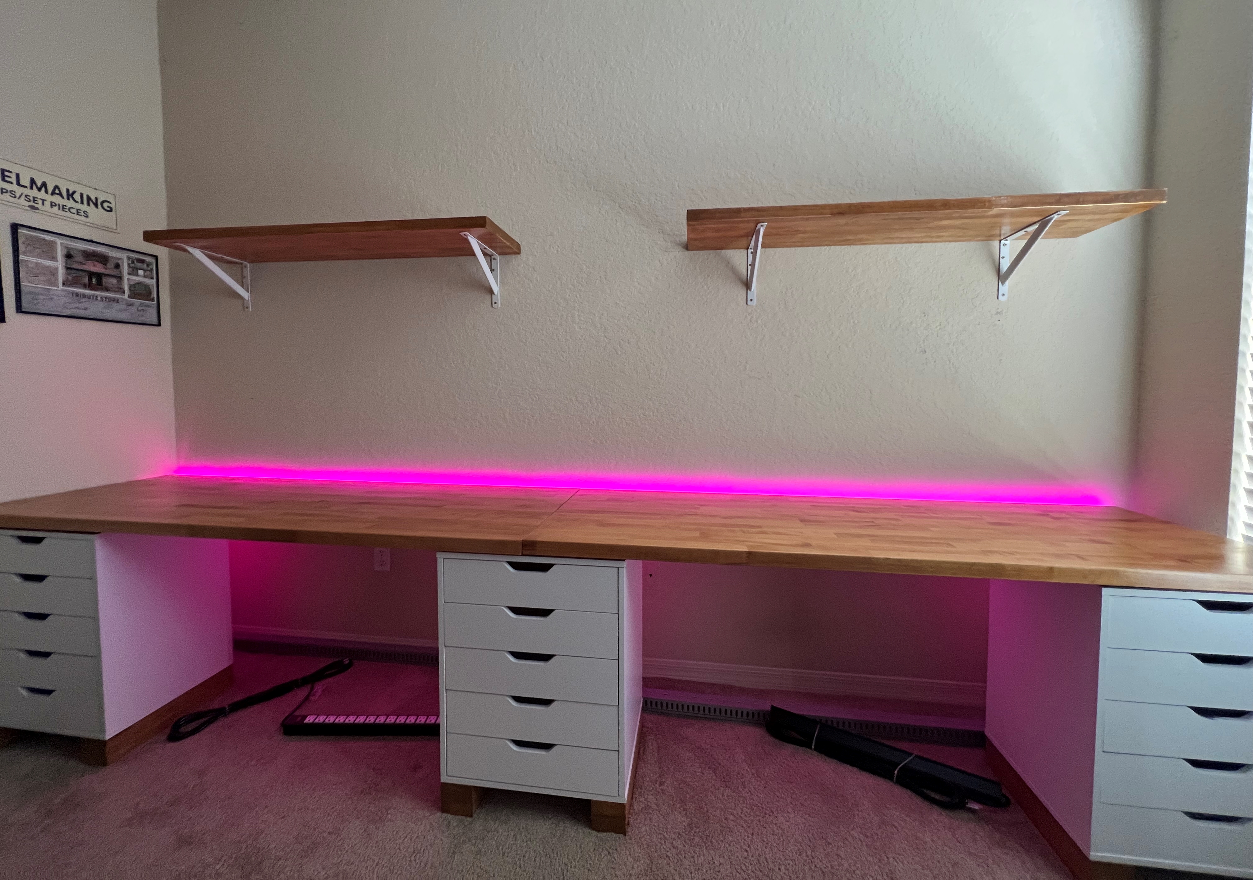 Building a couples editing & gaming Desk: Making the Expedition