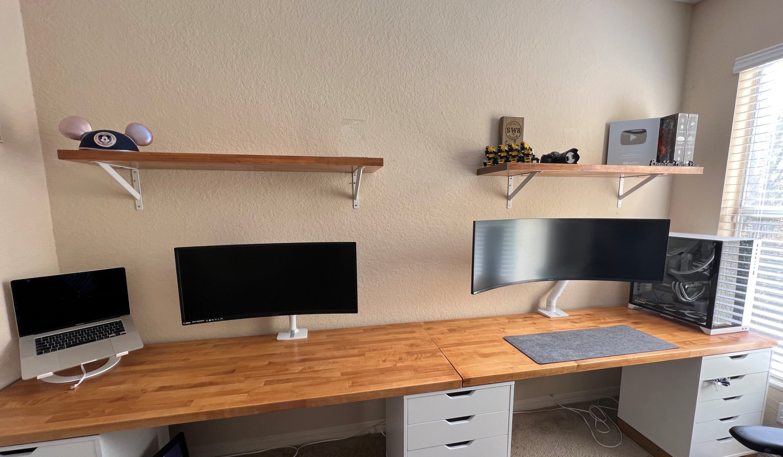 Building a couples editing & gaming Desk: Making the Expedition